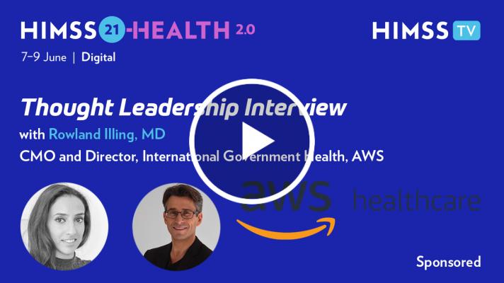 Dr. Rowland Illing, CMO and director of International Government Health for Amazon Web Services