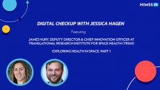  Jessica Hagen and James Hury, deputy director and chief innovation officer at the Translational Research Institute for Space Health