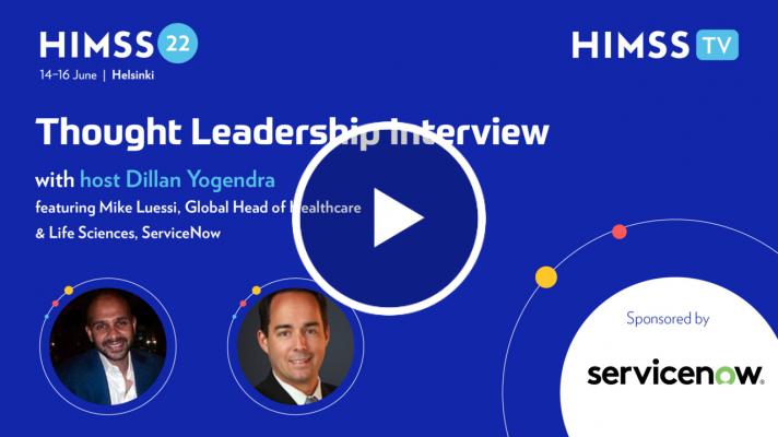 Mike Luessi, global head of healthcare and life sciences at ServiceNow and Dillan Yogendra